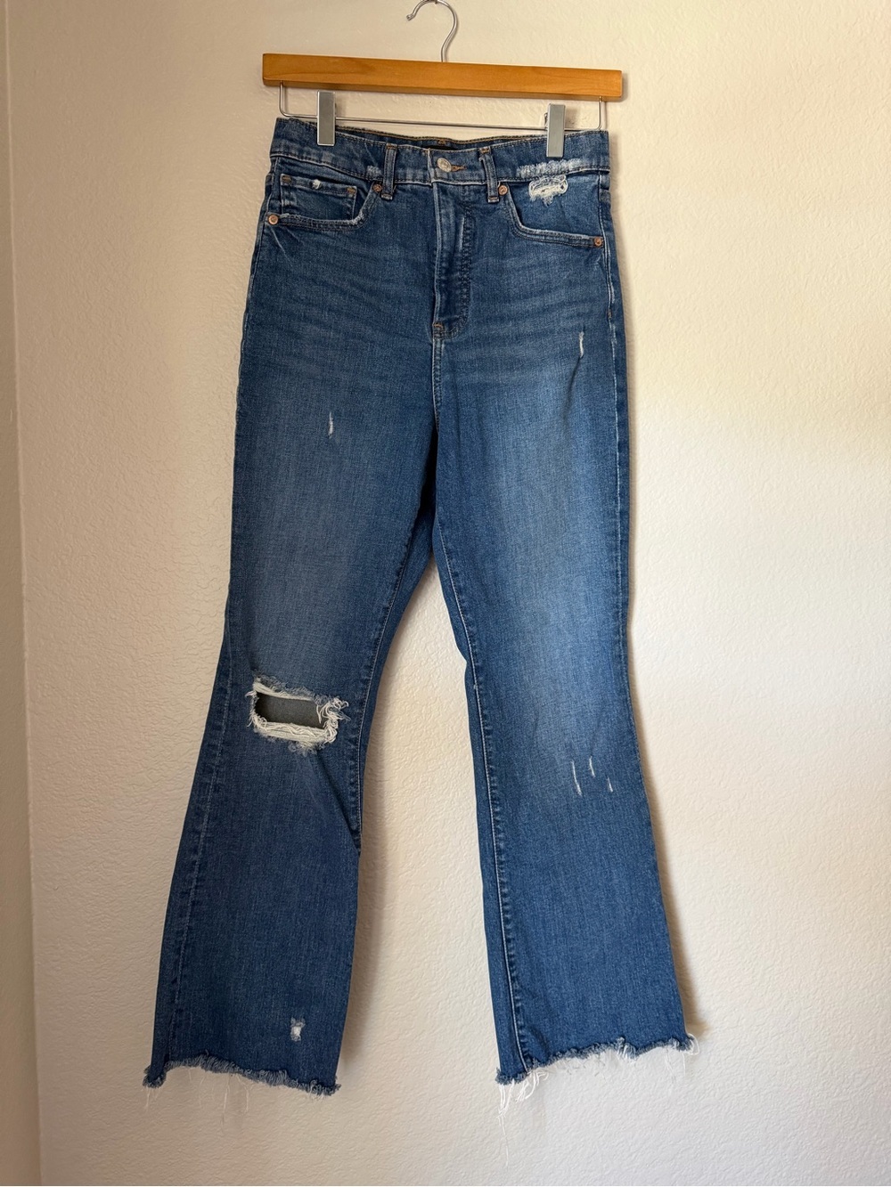 Express 90’s Bootcut High Rise Distressed Jeans Size 4S Y2K Vintage Inspired